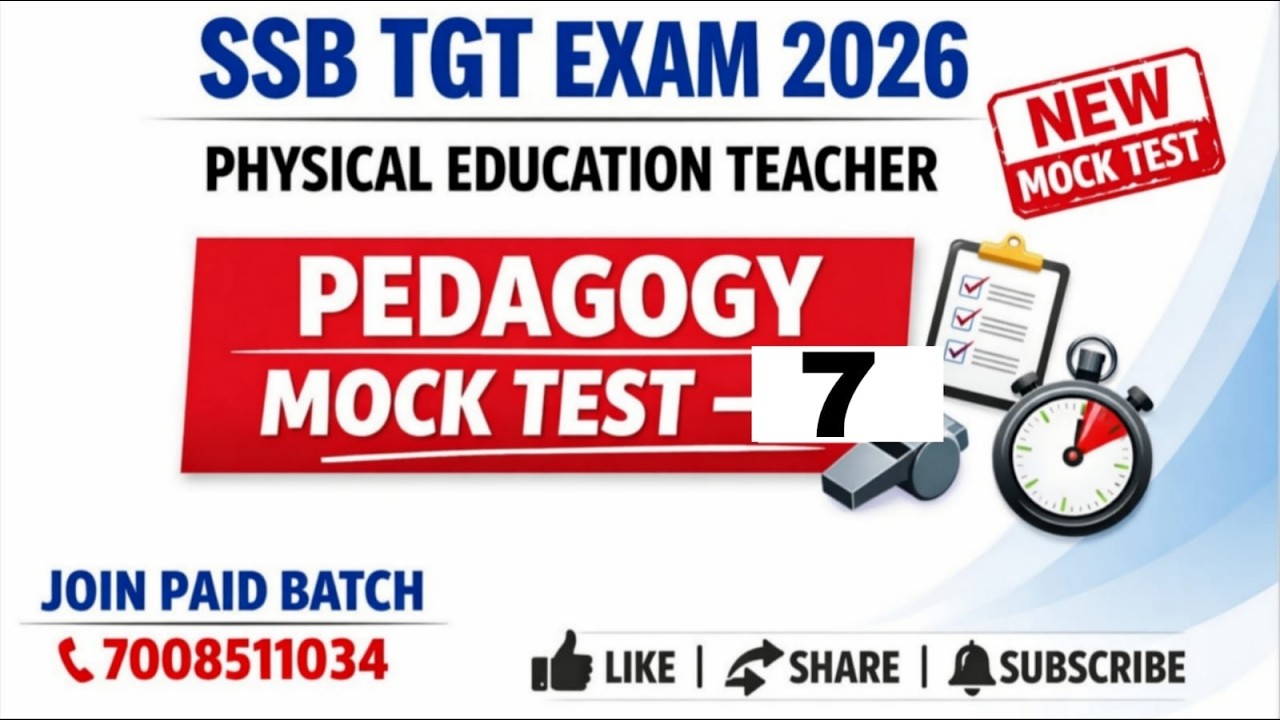 PHYSICAL  EDUCATION TEACHER PEDAGOGY MOCK-7