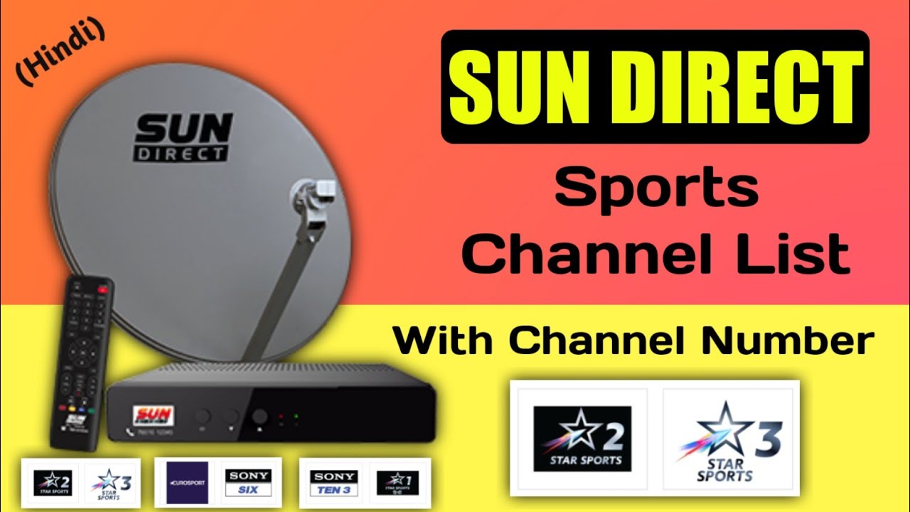 Sun Direct Sports Channel List with Channel Number |  Sports Channel Sun Direct