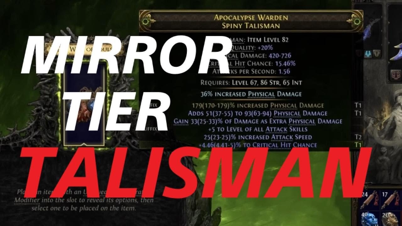 I spent 4000 DIVINES Crafting My Talisman For my WOLF DRUID BUILD - poe2