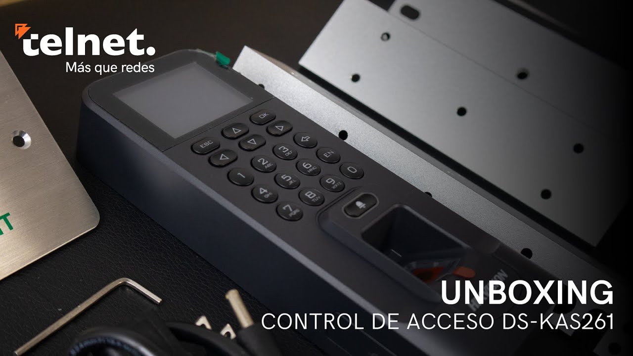 Unboxing control de acceso DS-KAS261 de Hikvision
