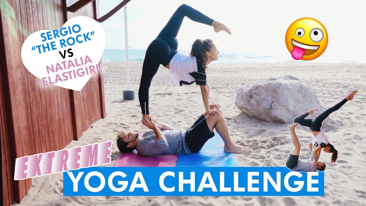 ¿NUESTRA POSTURA FAVORITA? YOGA CHALLENGE CON MI NOVIA GIMNASTA 🤸🏽‍♀️