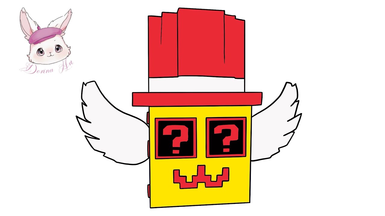 How to draw Admin Lucky Block from Steal a Brainrot (Roblox) - Step by Step