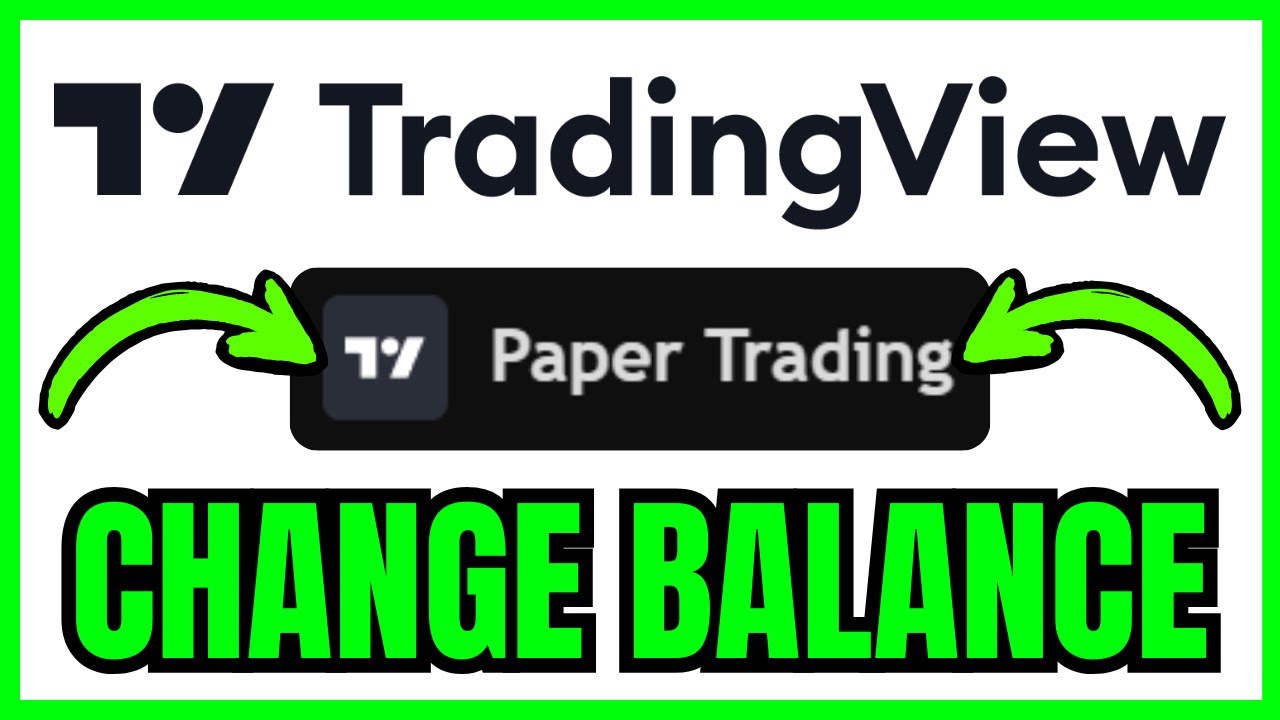 How To CHANGE Paper Trading Account Balance In TradingView (QUICK & EASY) 2026