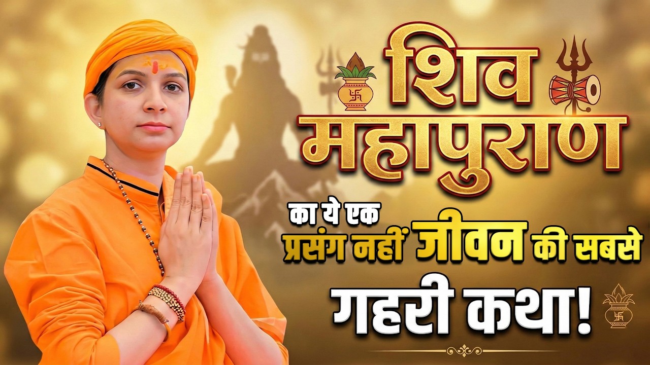 शिव महापुराण का ये एक प्रसंग नहीं जीवन की सबसे गहरी कथा | Sadhvi Varsha Nagar Ji