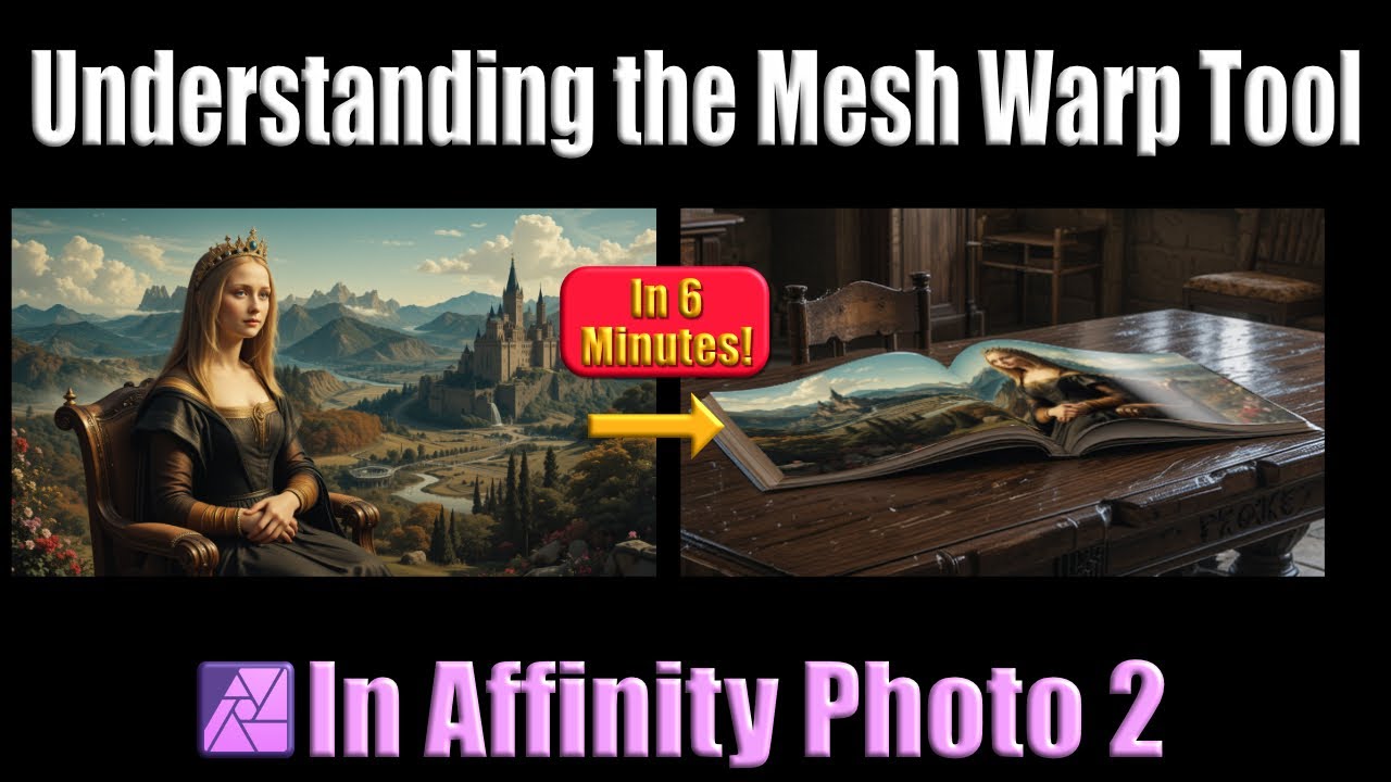Изучение инструмента «Сетчатая деформация» за 6 минут в Affinity Photo 2
