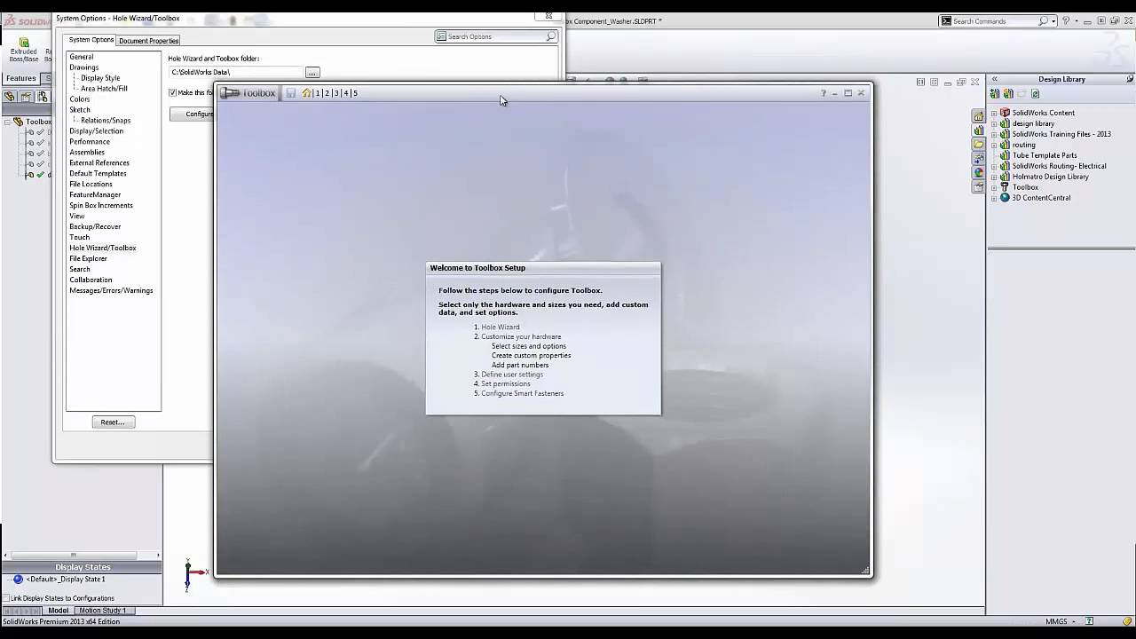 SOLIDWORKS - Adding Custom Hardware to Toolbox