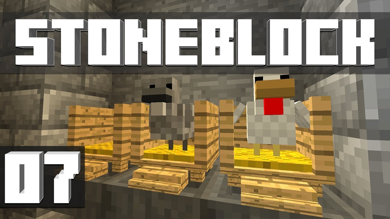 StoneBlock - Эпизод 7: КУРИЦЫ! (Мод Minecraft 1.12.2) | iJevin