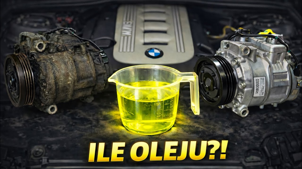 BMW E60 – wymiana kompresora klimatyzacji DENSO + kompensacja oleju