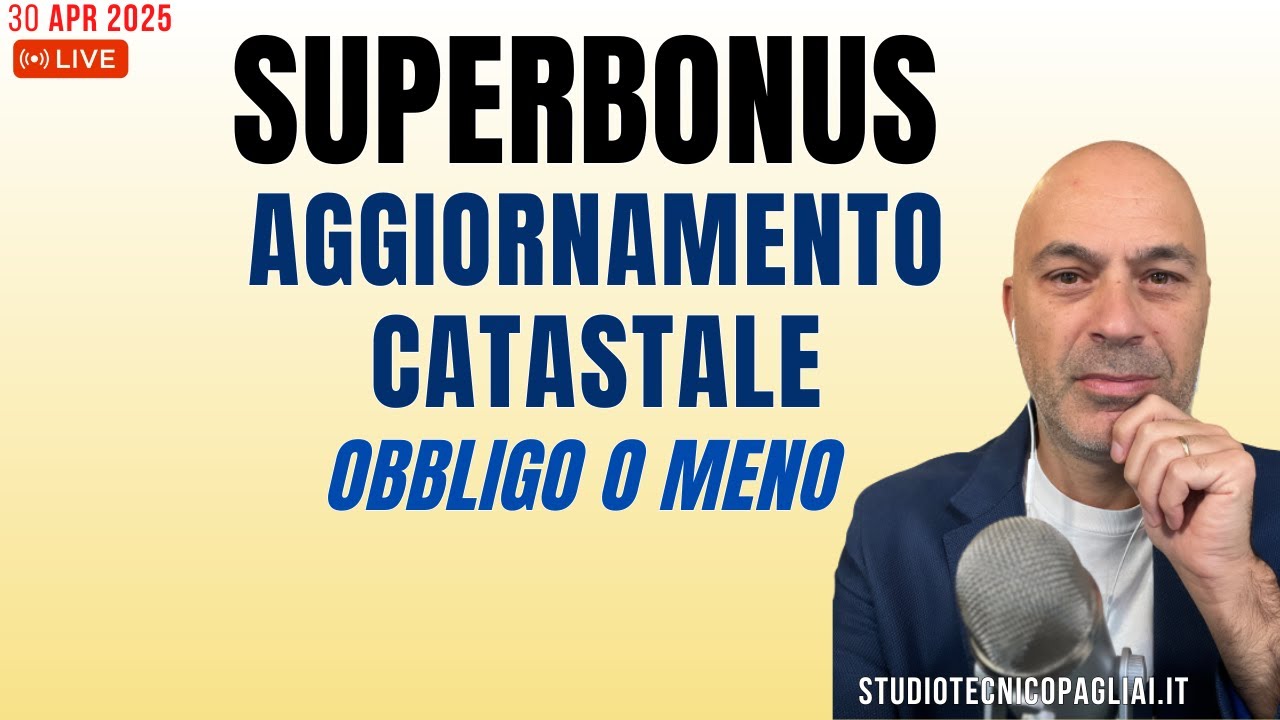 Aggiornamento Catastale Superbonus, lettere in arrivo