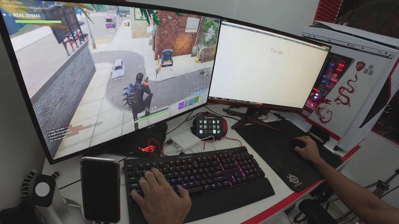 فورتنايت بكام خلفي وجلدت حقين تلتد !! Fortnite on PC