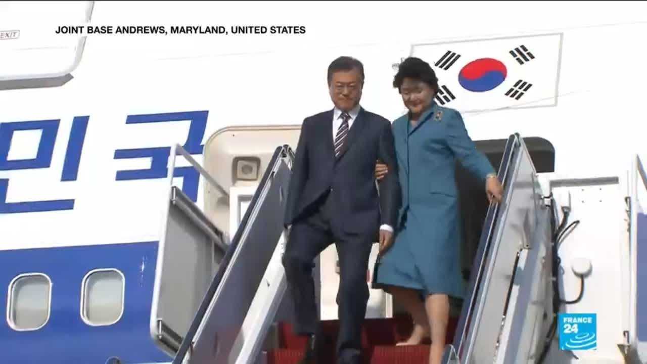 Moon Jae-In visits Washigton to discuss meeting between Trump and Kim Jong Un
