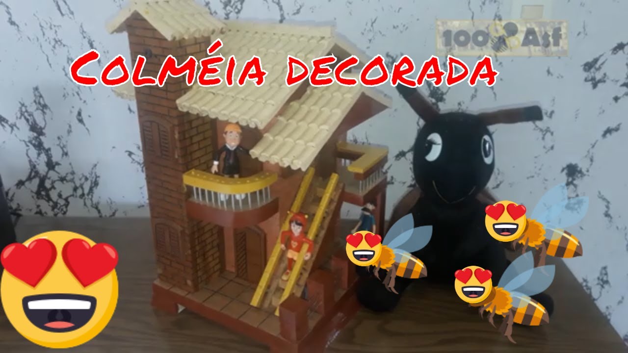 MANSÃO para ABELHAS (Colméia decorada)
