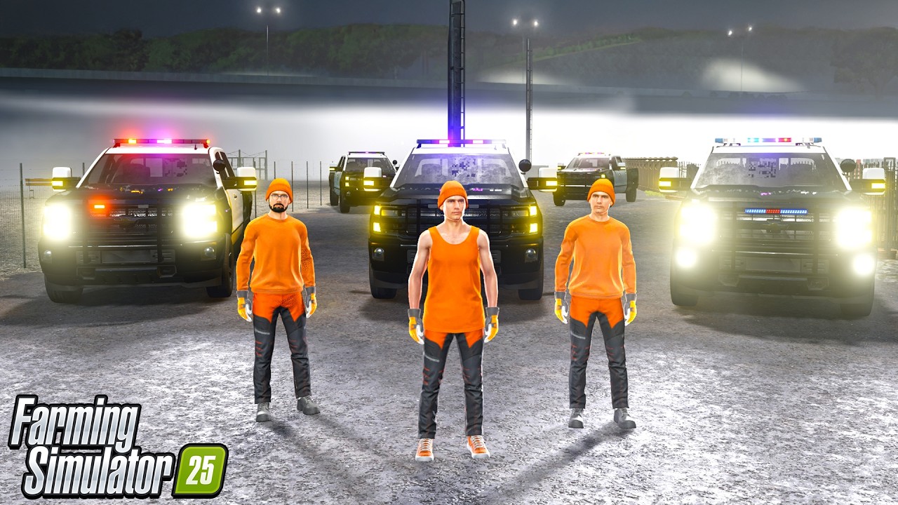 LIVING IN MAX SECURITY JAIL (POLICE PRISON) Farming Sim 25