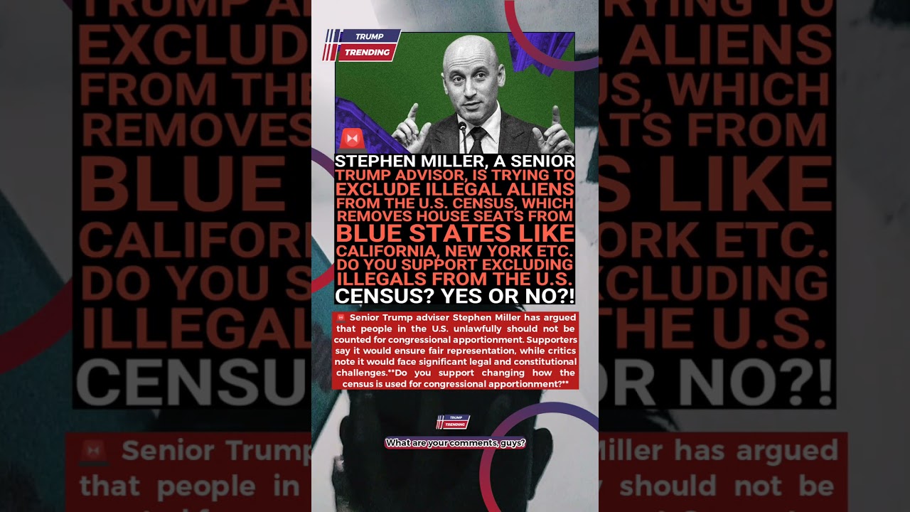 🇺🇸 Should Non-Citizens Be Counted in the U.S. Census? What Do You Think? 🤔 #BreakingNews #USNews #Ne