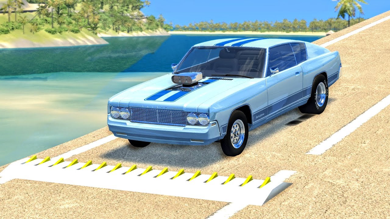 Best of Spike Strip High Speed Crashes #2 – BeamNG Drive