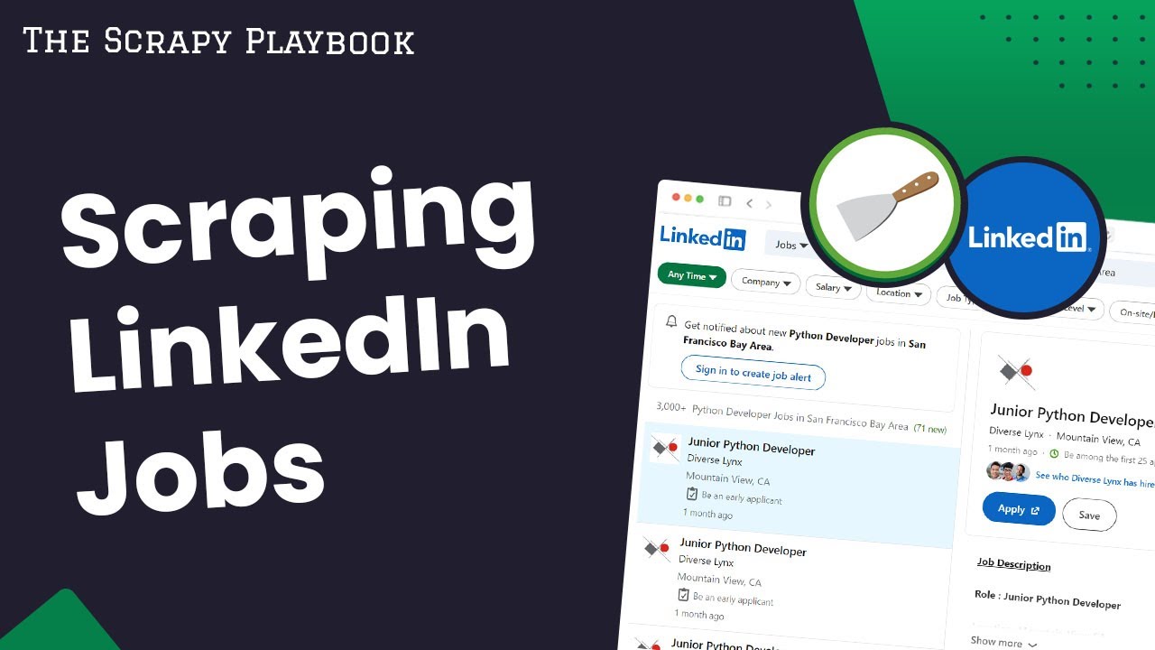 Scraping LinkedIn Jobs with Python Scrapy (2022)