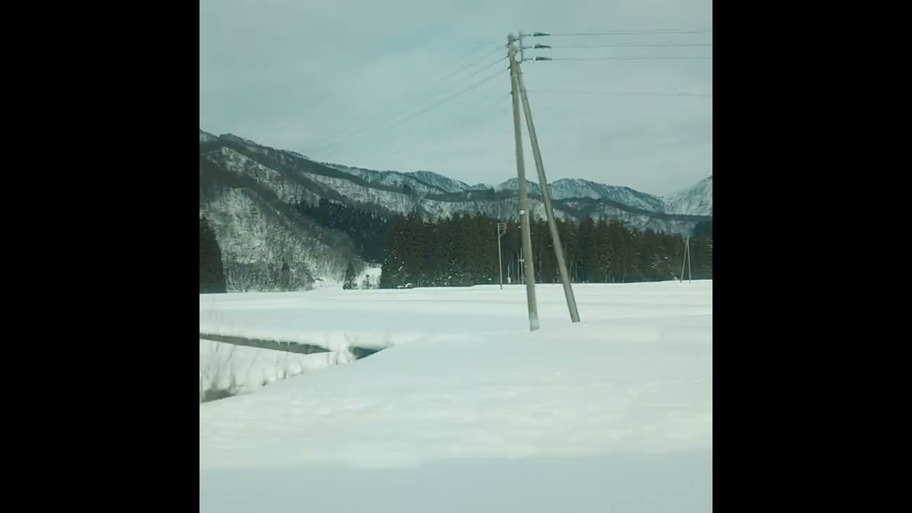上越線1739M 越後中里から岩原スキー場前までの車窓 E129系2連