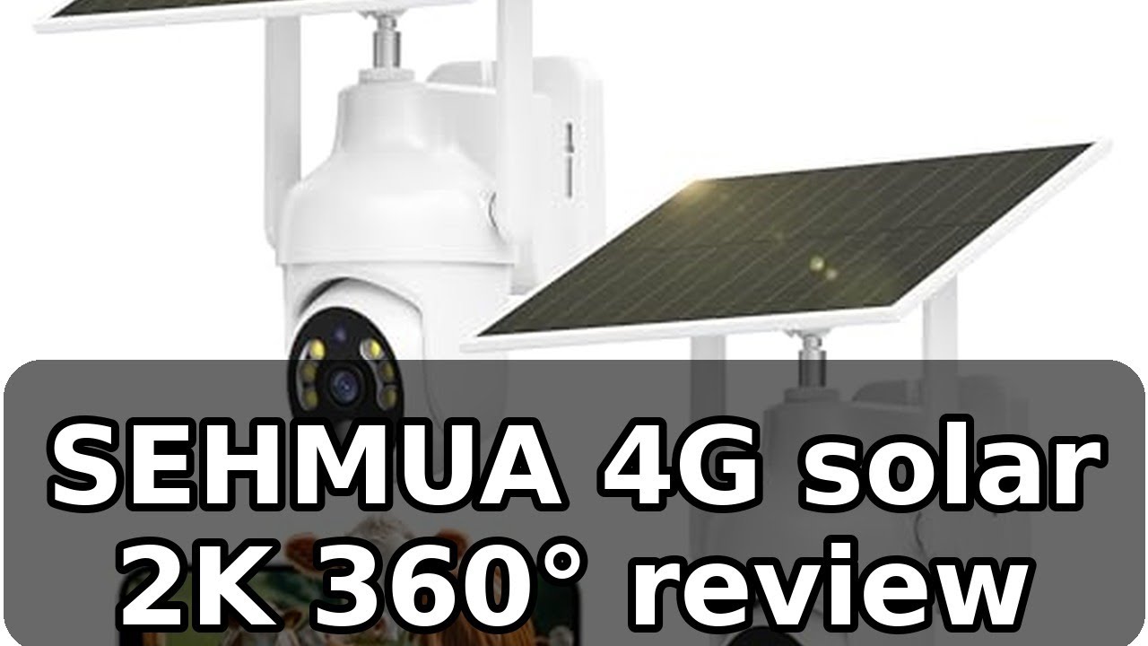 Review completa de SEHMUA 4G LTE Cámara Vigilancia Exterior: Panel Solar y 2K 360°