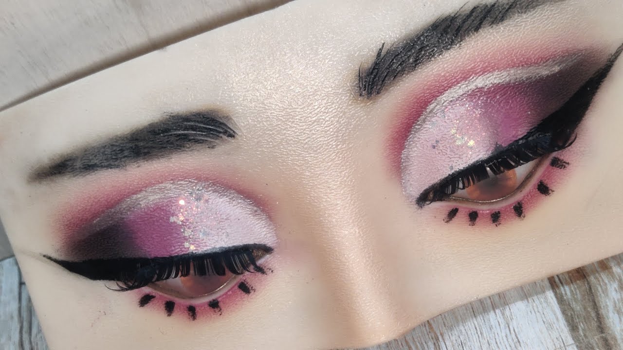 Pink Shimmer Cut Crease Eye Makeup 💖 | Bold Wing Liner Tutorial | Eid Glam Look