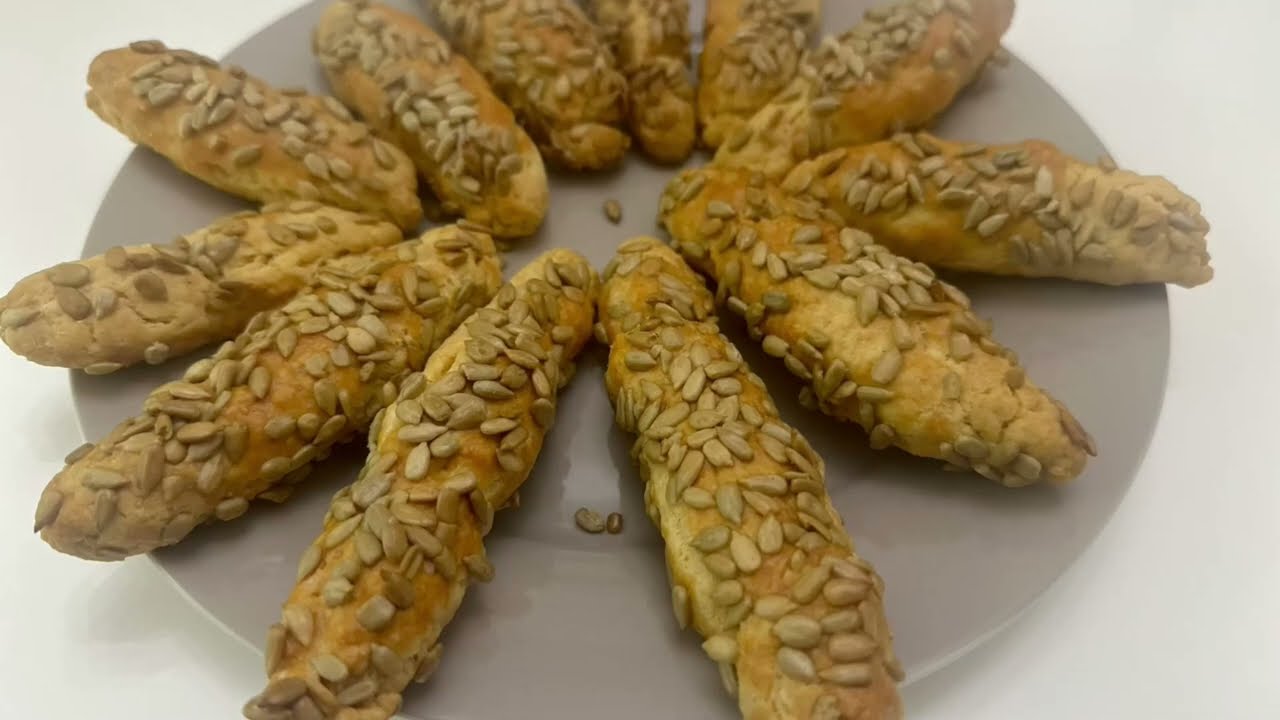 Shkopinj buke me fara luledielli | Breadsticks with sunflower seeds