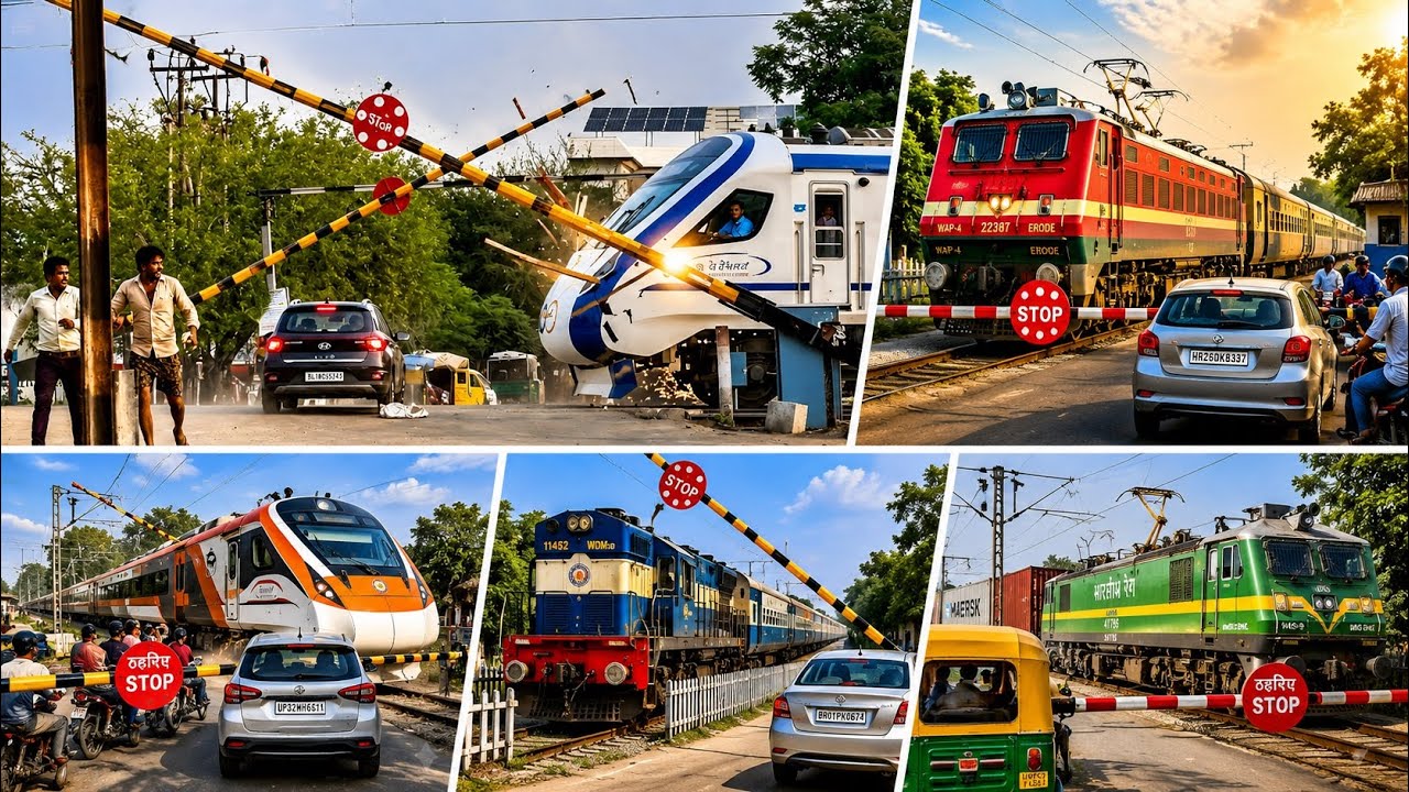 [35 In 1]PERFECT RAILGATE CROSSING TRAINS COMPILATION AT RAILWAY GATE | Rail Territorial 