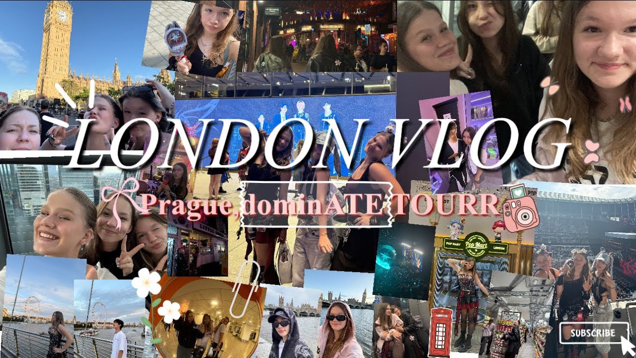 Letěly jsme na Stray Kids koncert až do Londýna? Vlog z Prahy, dominATE tour a z Londýna🫶🏻~🦊🐶🐣🐿️🥟🐷🐰🐺