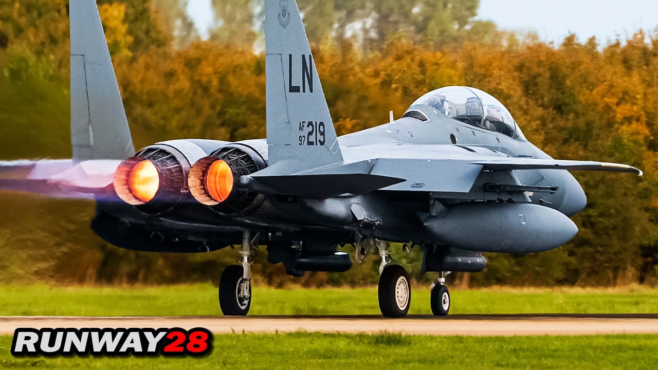 Powerful American F-15E Strike Eagles - Participation in Steadfast Noon