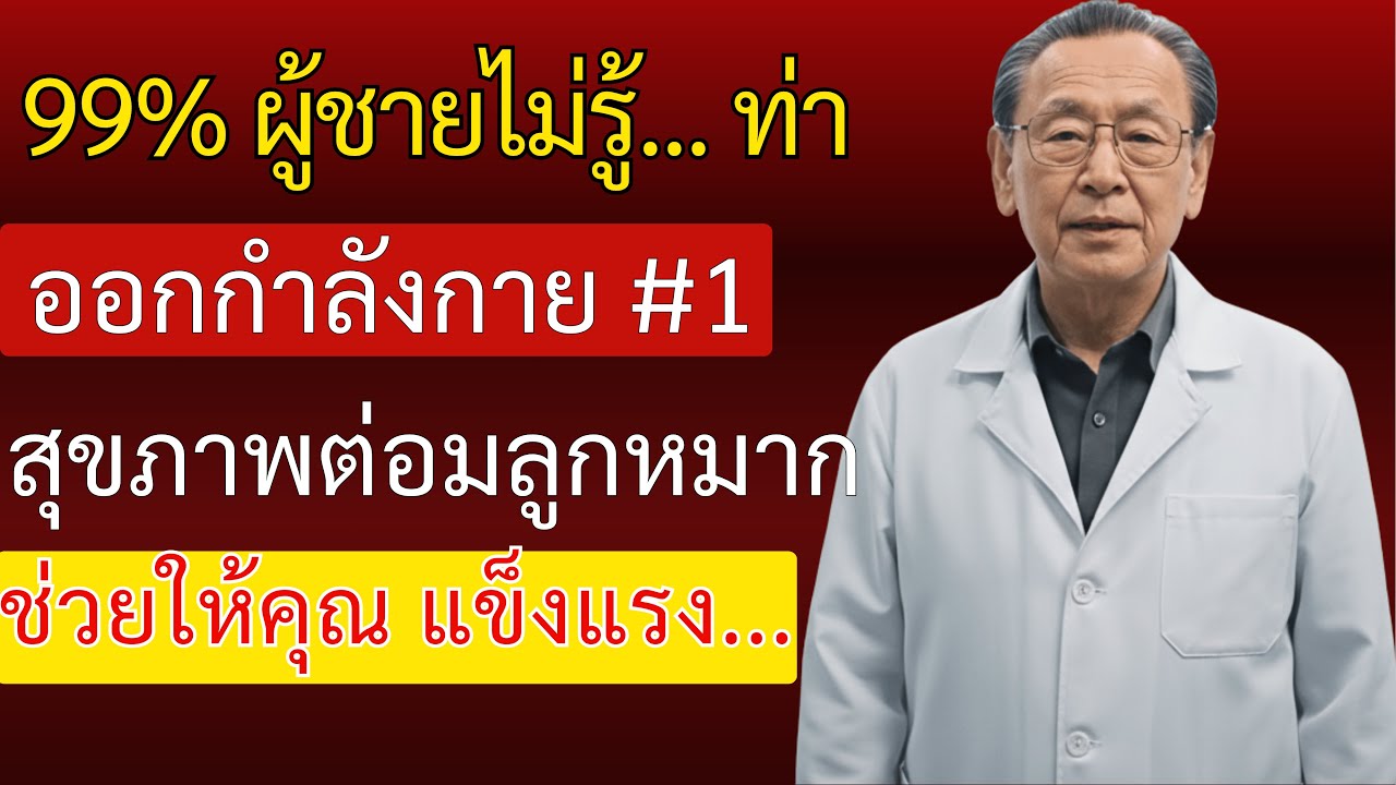 หมอเปิดเผย: ท่าออกกำลังกายอันดับ 1 เพื่อสุขภาพต่อมลูกหมากและควบคุมกระเพาะปัสสาวะหลังอายุ 60