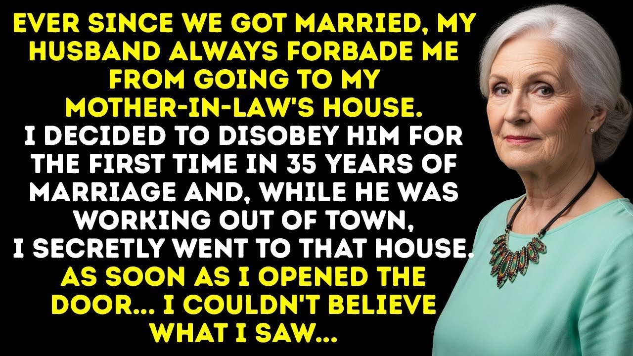 I Sneaked Into My Mother-In-Law's House. When I Opened The Door… I Was Paralyzed By What I Saw.