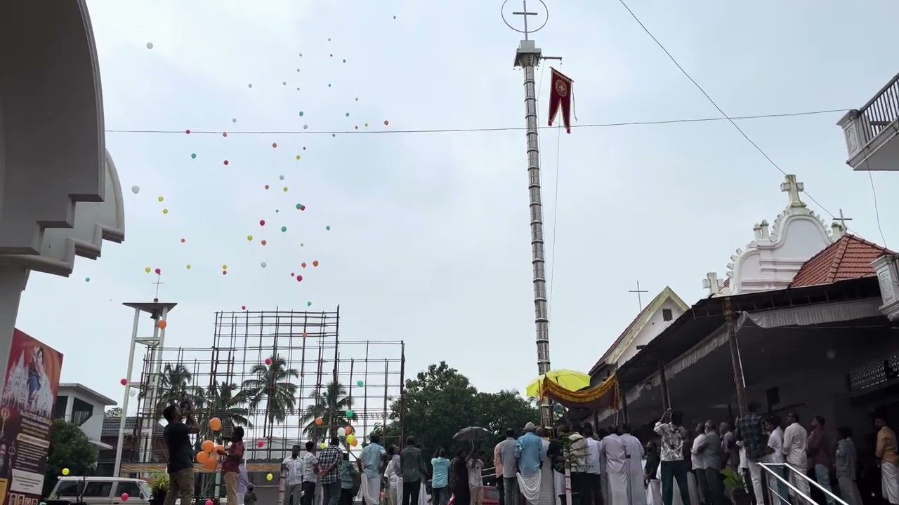 കൊടിയേറ്റത്തിനു മഴ പെയ്തപ്പോൾ അച്ഛൻ പറഞ്ഞത് കേട്ടു നോക്കൂ 🥰 pazhanji palli perunnal Kodiyettam #yt 
