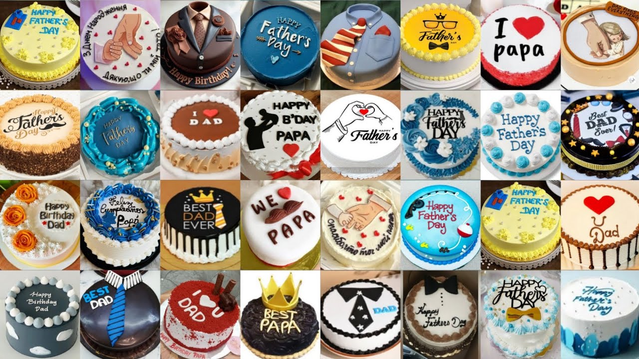 ❤👌Father's birthday cake design/cake design for dad/dad birthday cake/father's day cake design#cake💯