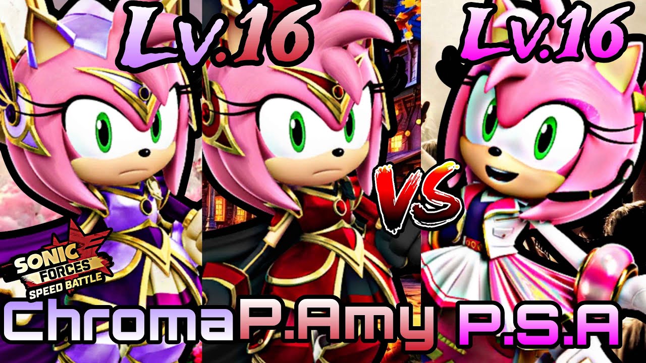 Sonic Forces Speed Battle 🥤⭐️ Popstar Amy Vs Paladin Amy ✨ Who’s Better? ✨ Gameplay ⭐️🥤