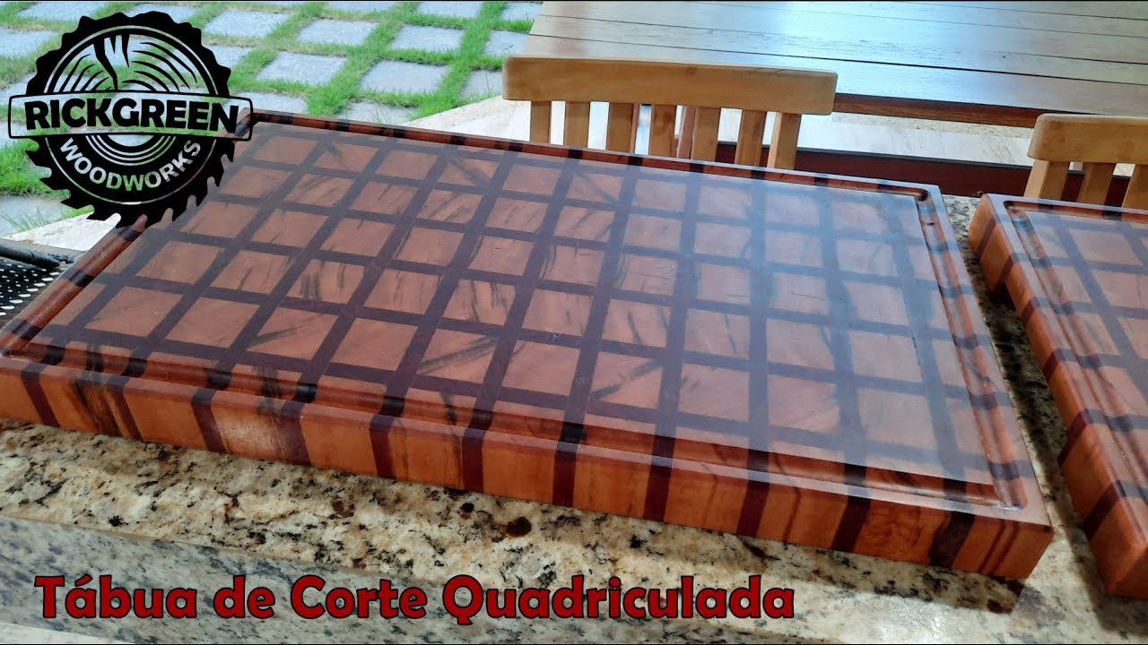 Tábua de corte quadriculada 