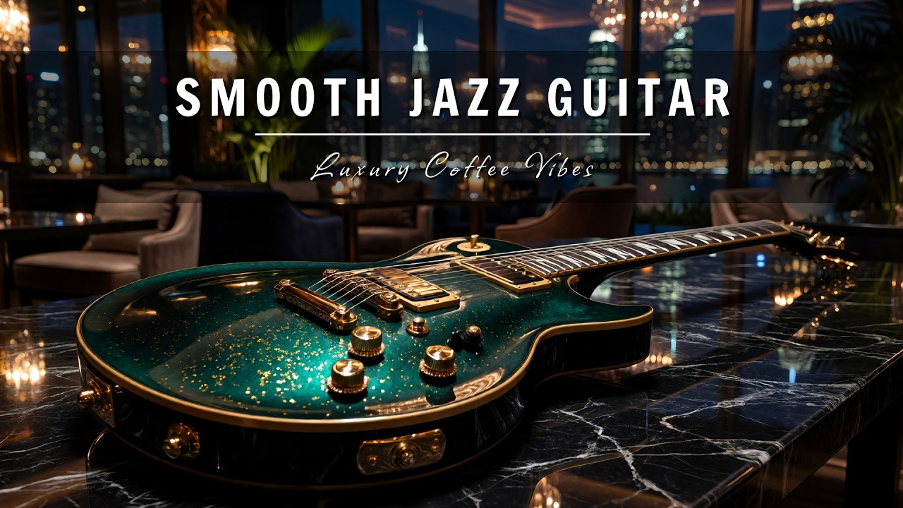 Smooth Jazz Guitar Music - Luxury Cafe Vibes • Relaxing Guitar Music for Cafe, Study & Work