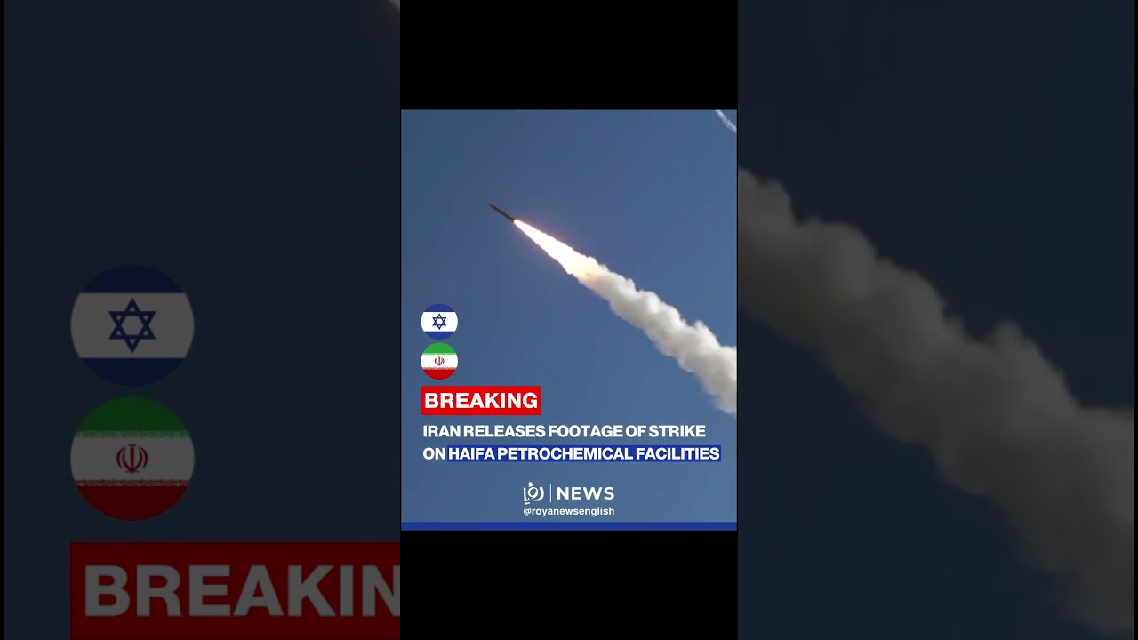 🚨🚨 Iran releases footage of strike on Haifa petrochemical facilities