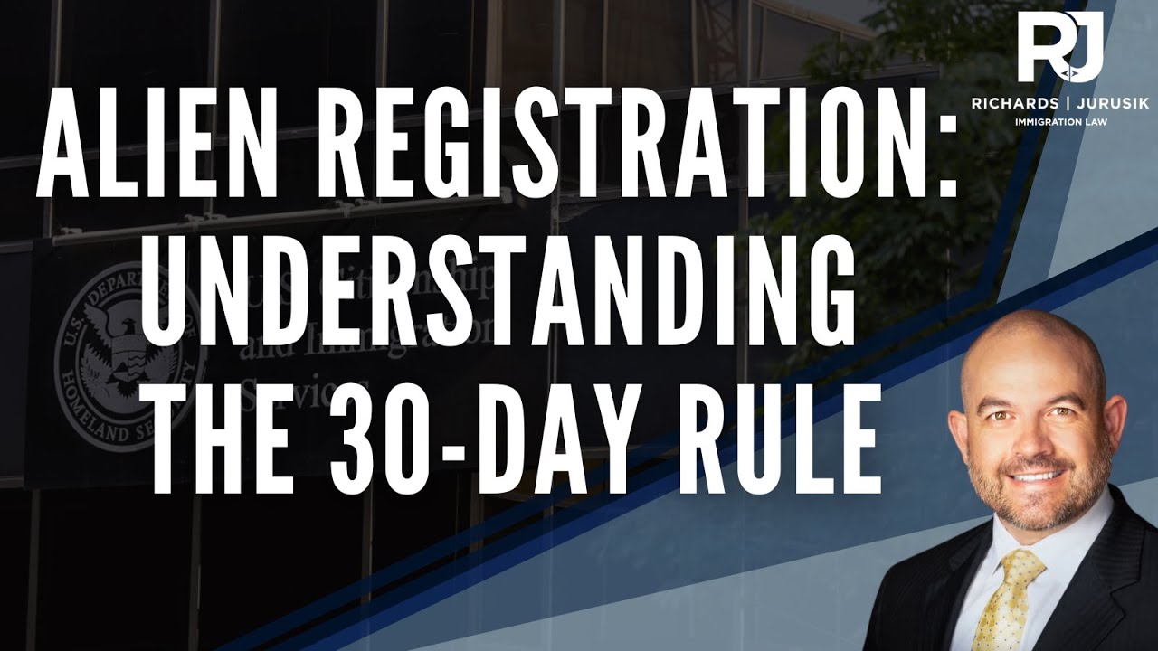 Alien Registration for Canadians: How the 30-Day Rule Works