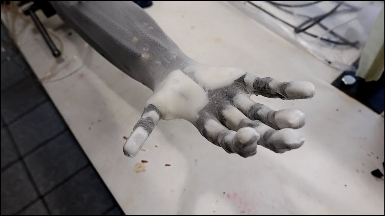 Thumb Motion - Artificial Muscles Robotic Arm