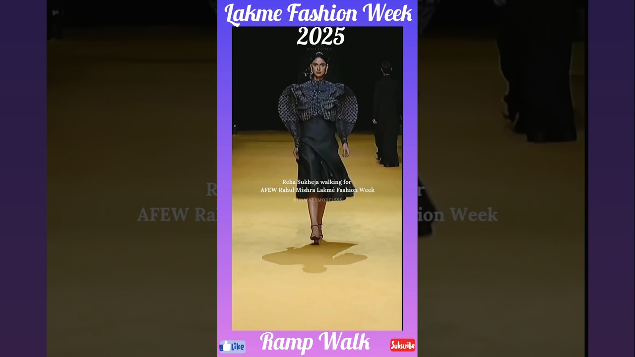 Reha Sukheja Walk For AFEW Rahul Mishra at Lakme Fashion Week 😍 #shorts #lakmefashionweek #rampwalk