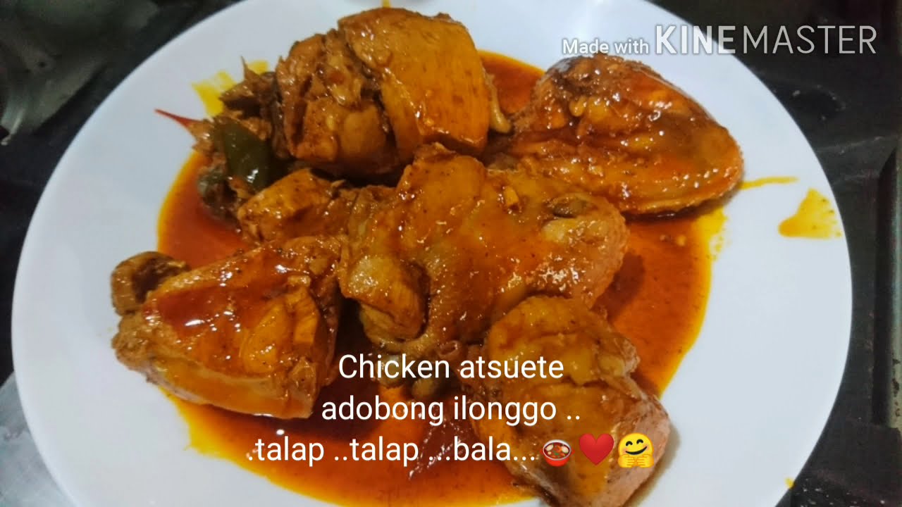 How to cook Chicken adobo with atsuete... Ilonggo version..