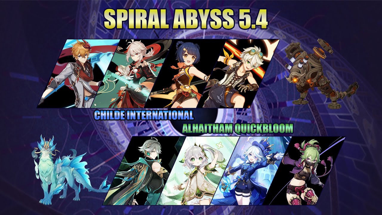 Childe International And Alhaitham Quickbloom Spiral Abyss 12 5.4 Floor 12 | Genshin Impact