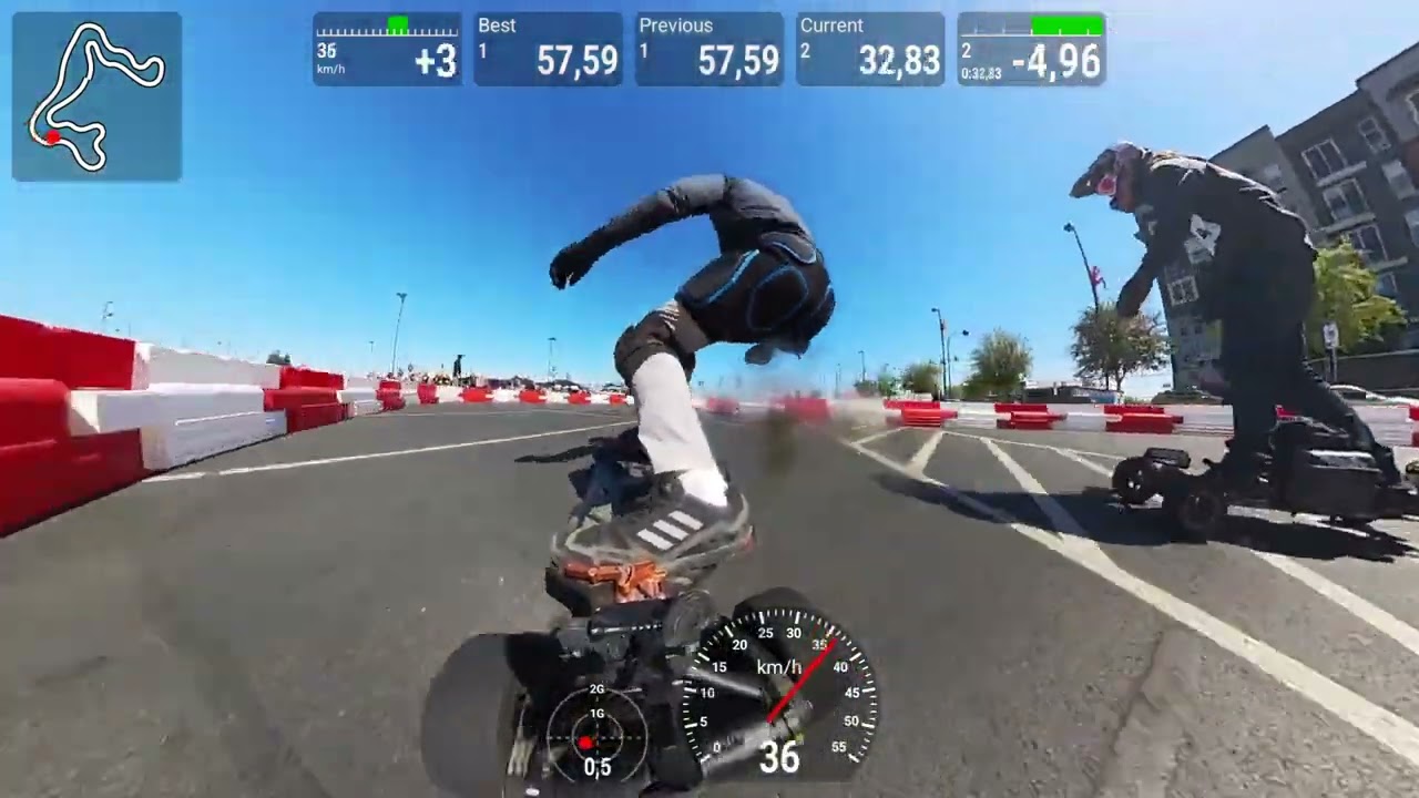 Comeback after start crash at Esk8Con 2024 Pro Heat 1 Group C