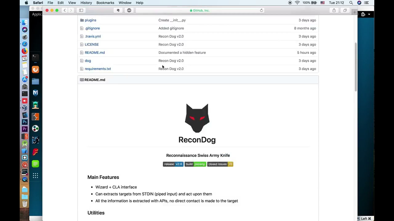 ReconDog - Reconnaissance Swiss Army Knife