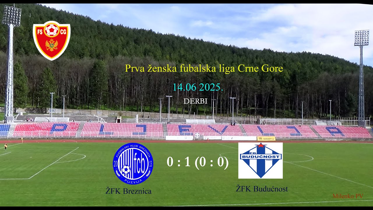 derbi ŽFK Breznica - ŽFK Budućnost   0 : 1  (0 : 0)  PRVO POLUVRIJEME