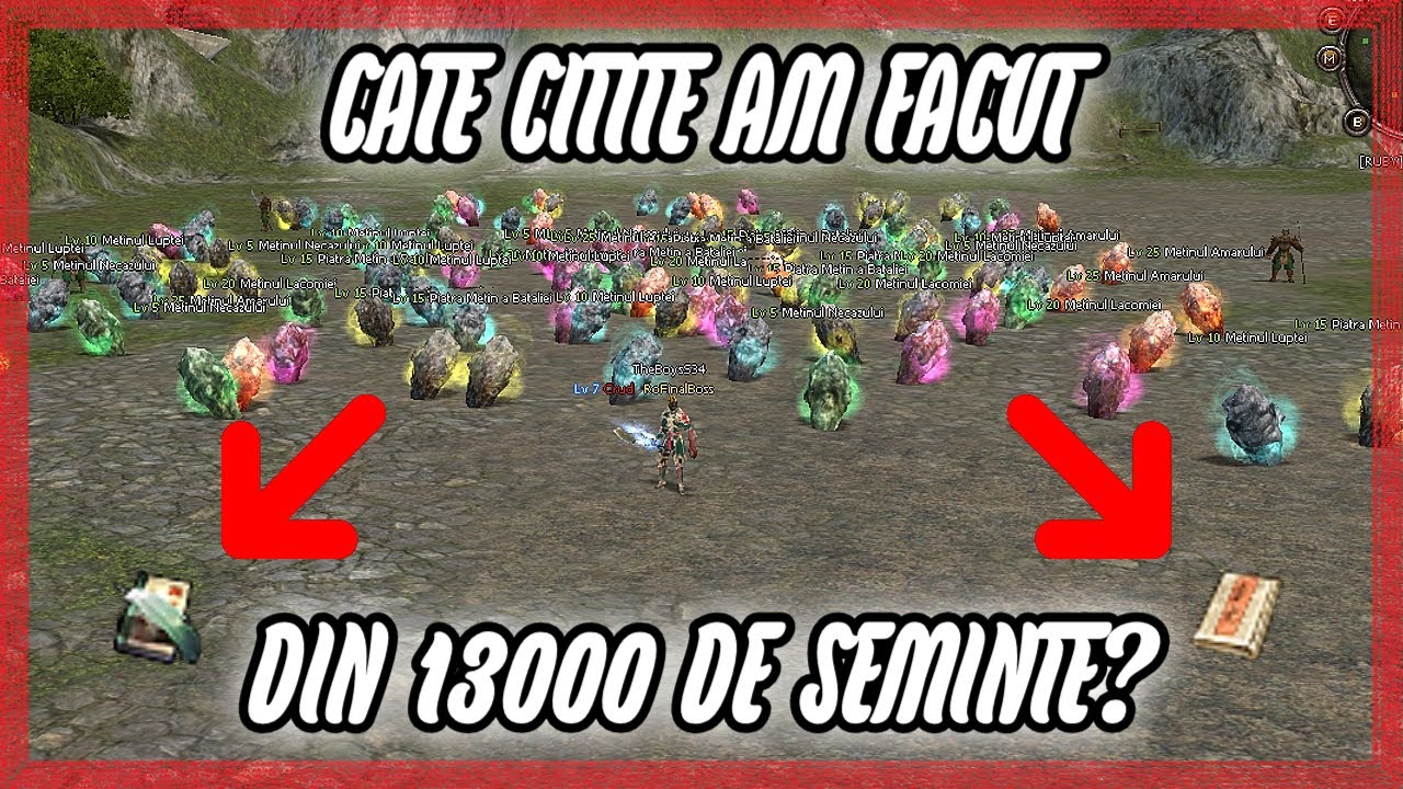 CÂTE CITITE AM SCOS din 13.000 de SEMINȚE?! 🔥 | Metin2RO Chimera