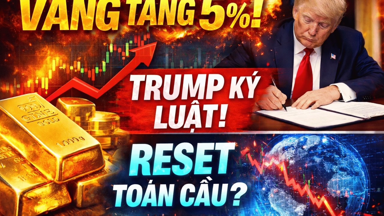 TRUMP VỪA KÝ – VÀNG NỔ 5%! AI KHÔNG BIẾT ĐIỀU NÀY SẼ TRẢ GIÁ? | Bí Quyết Làm Giàu