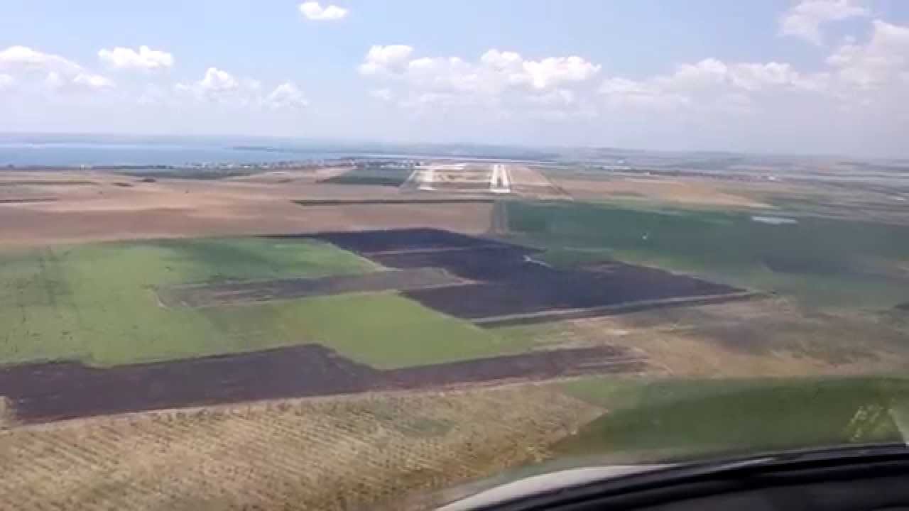 WORLD AIRPORTS: landing on rwy 22 in burgas Bulgaria LBBG