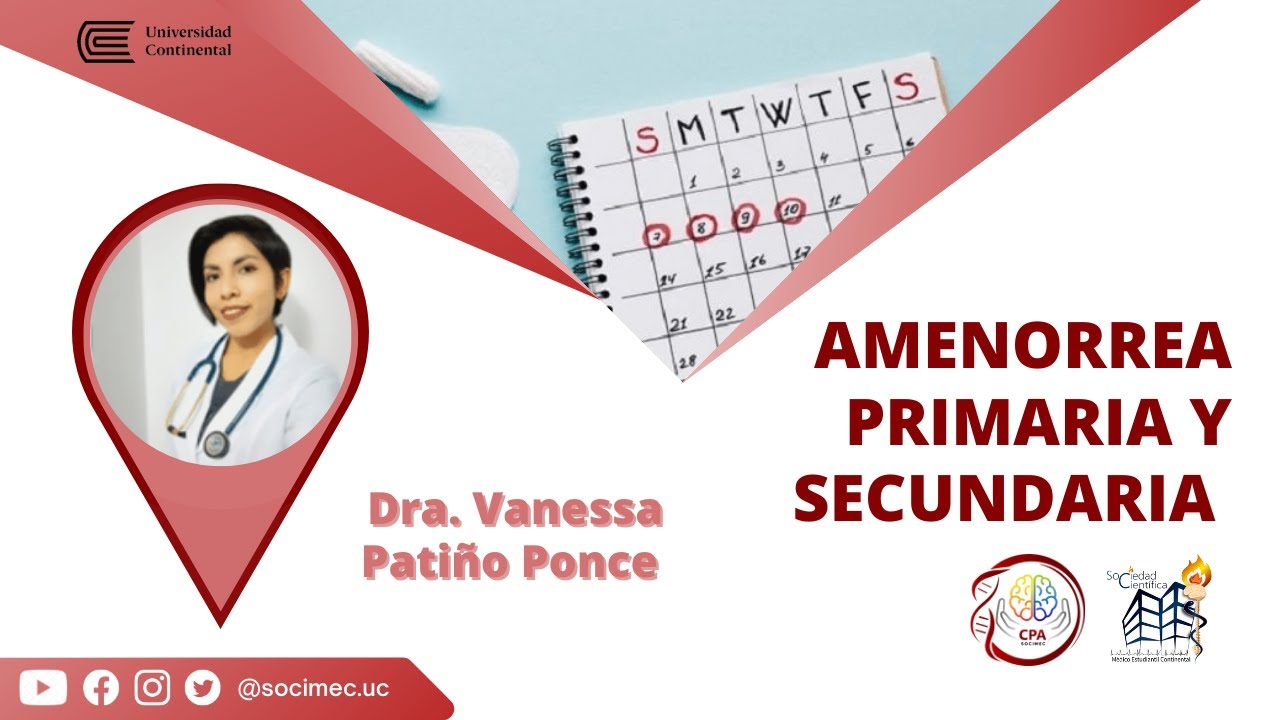 AMENORREA PRIMARIA Y SECUNDARIA 🩺