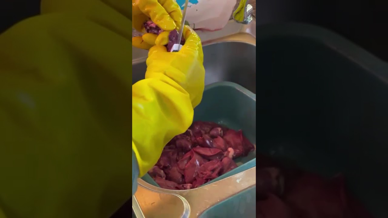 فلوق  13 من رمضان وطريقة تنظيف كبدة الدجاج والقوانص وأسلوبنا في الطهي💜🕊️