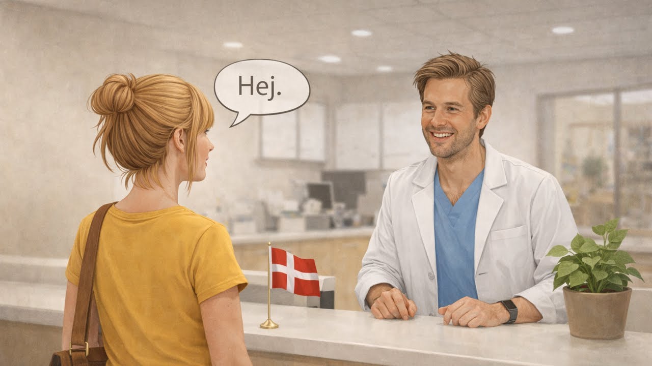 Easy Danish Conversation Practice | Dentist Visit | A1–A2