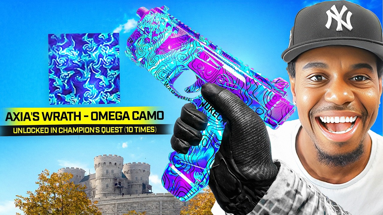 UNLOCKING the AXIA'S WRATH OMEGA CAMO in Warzone! (Champion's Quest Mastery Camo)